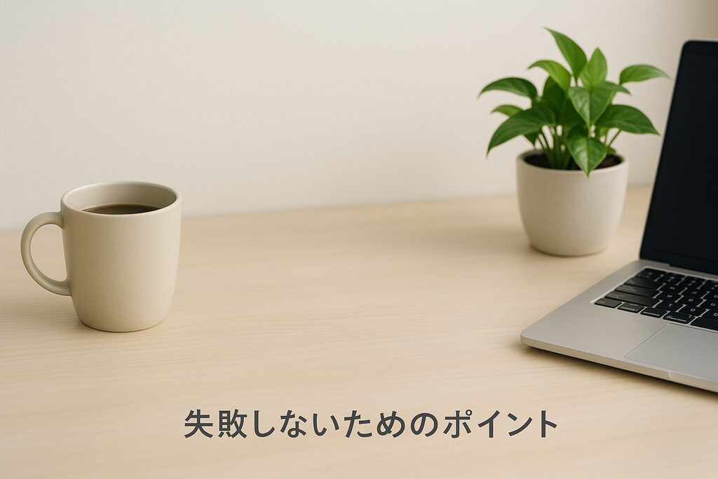 転職を成功させるための注意点
